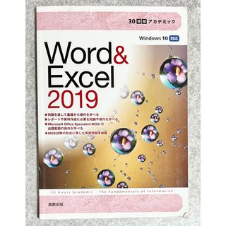 ３０時間アカデミック Ｗｏｒｄ＆Ｅｘｃｅｌ２０１９ Ｗｉｎｄｏｗｓ１０対応(コンピュータ/IT)