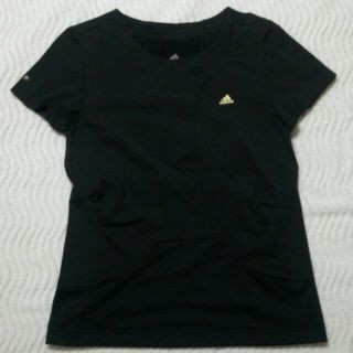 アディダス(adidas)のadidas 黒Tシャツ(Tシャツ(半袖/袖なし))