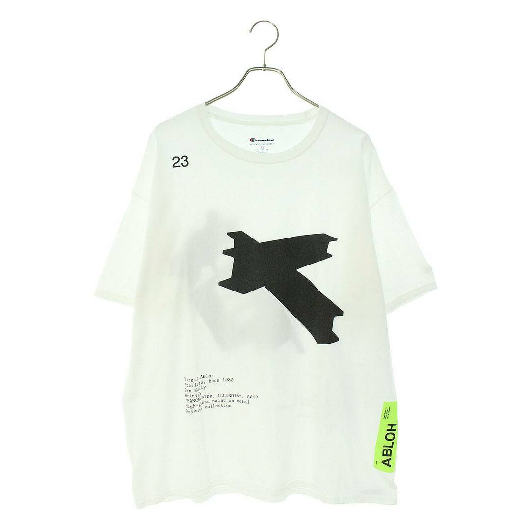 ヴァージルアブロー Virgil Abloh ×チャンピオン Champion　 両面プリントTシャツ メンズ XLのサムネイル