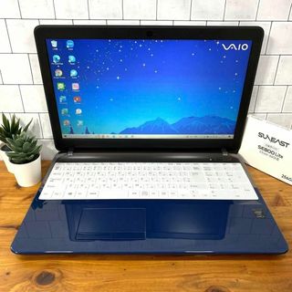 【限定1台】Vaioネイビー\u0026ホワイト☘i3☘新品SSD256/8GB☘