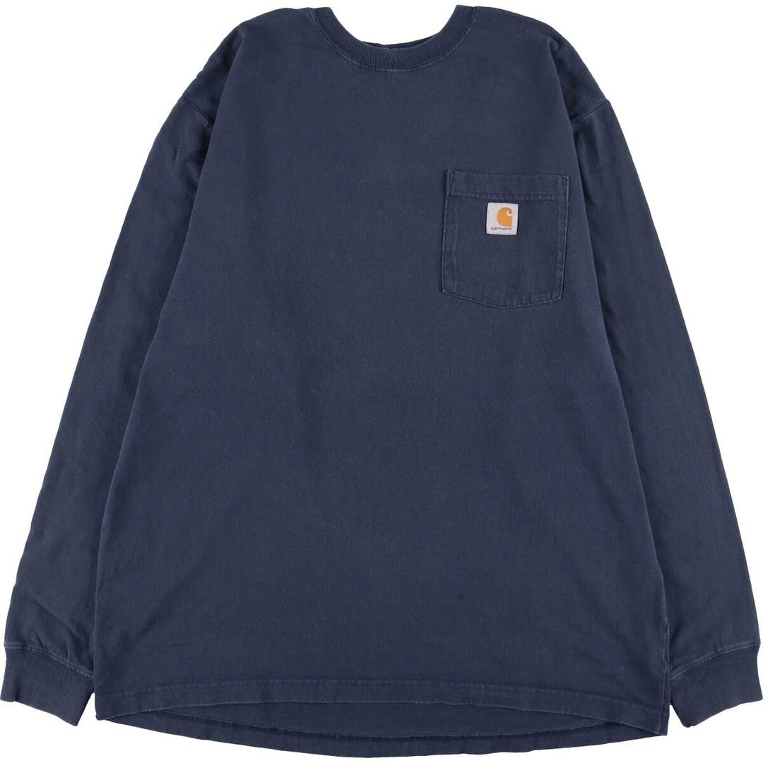 カーハート Carhartt ORIGINAL FIT 無地ポケットロングTシャツ ロンT メンズXL /eaa313011