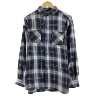 古着 Casual Country 長袖 チェック柄 フランネルシャツ メンズXL /eaa368321(シャツ)