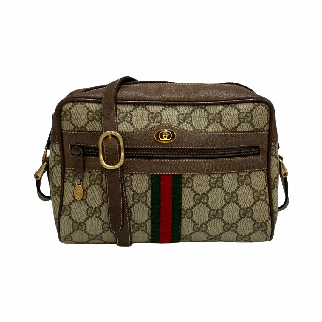 極 美品 GUCCI グッチ オールドグッチ ヴィンテージ シェリーライン GG ...