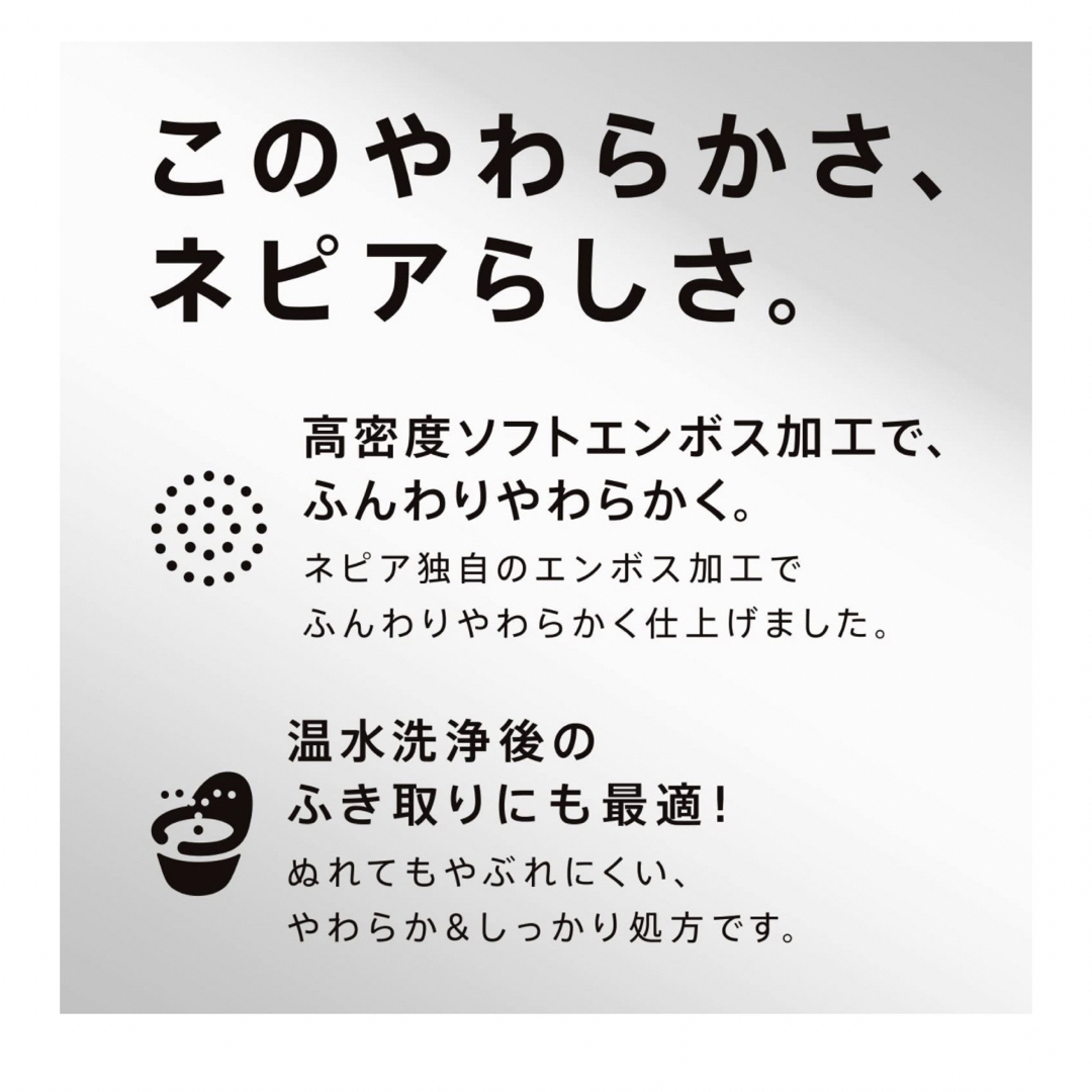 ネピア プレミアムソフト トイレットペーパー100m(シングル) 無香料 インテリア/住まい/日用品の日用品/生活雑貨/旅行(日用品/生活雑貨)の商品写真