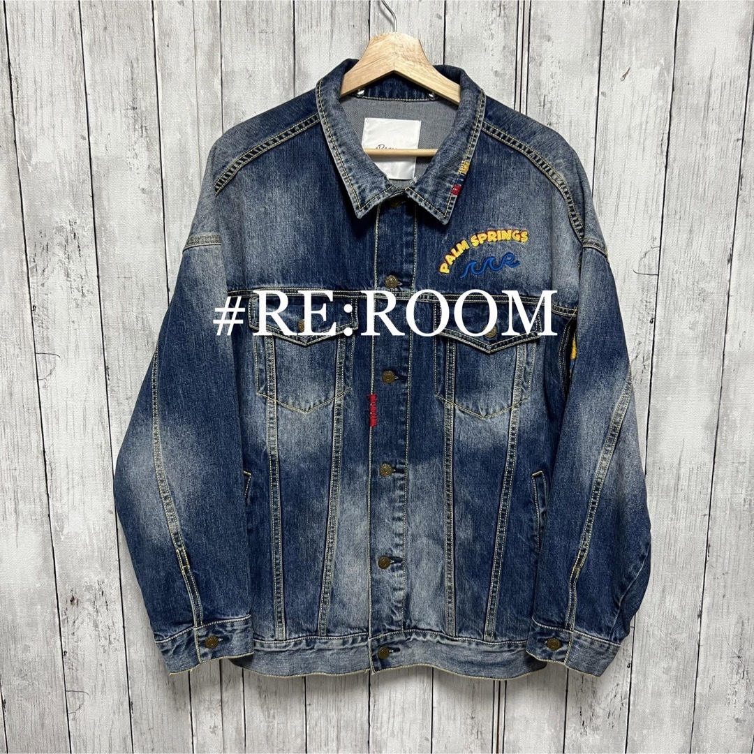 【感謝価格】 RE:ROOM エンブロイダリービッグデニムジャケット！ビッグ ジャケット・アウター