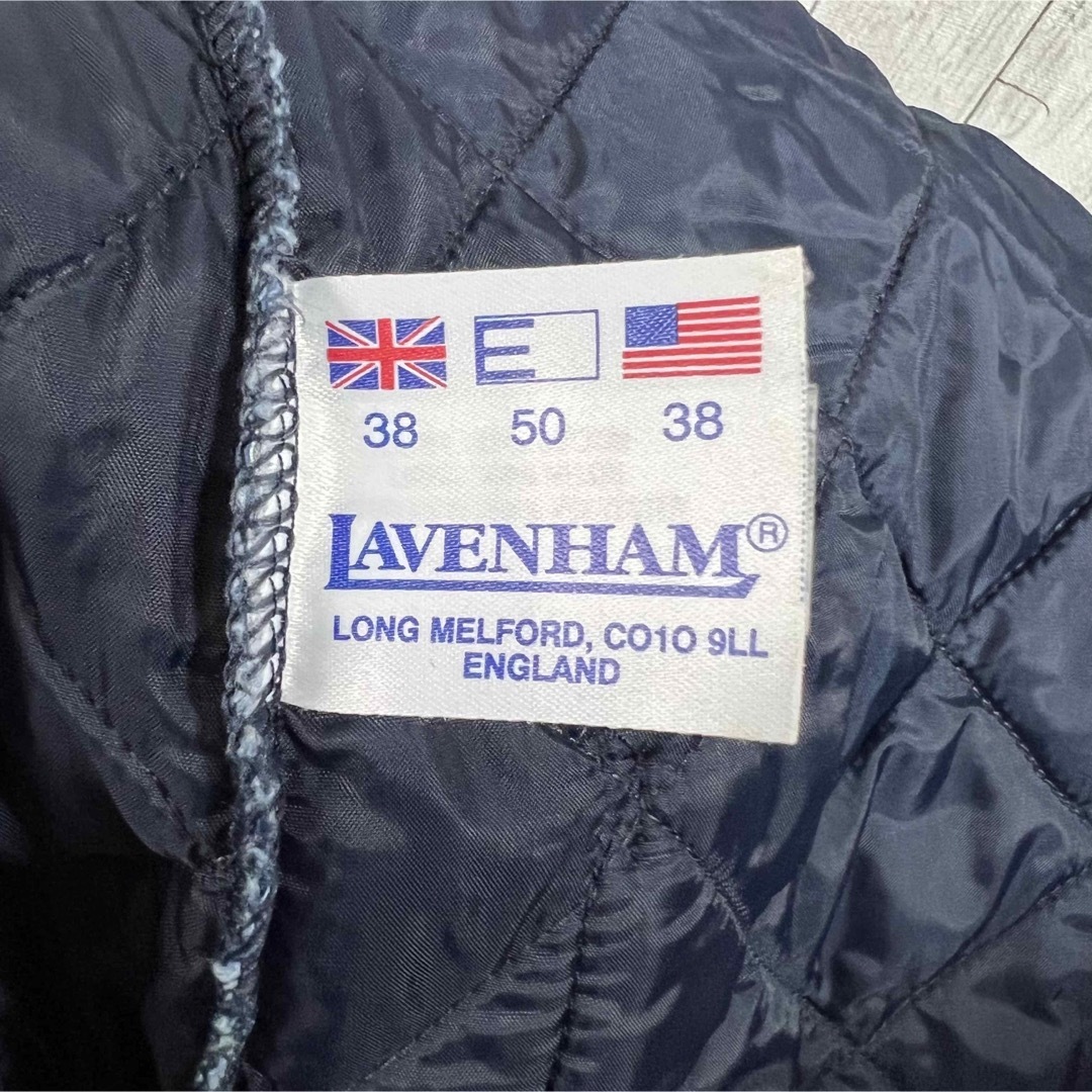 美品！LAVENHAMデニム地キルティングジャケット！イングランド製！ 6