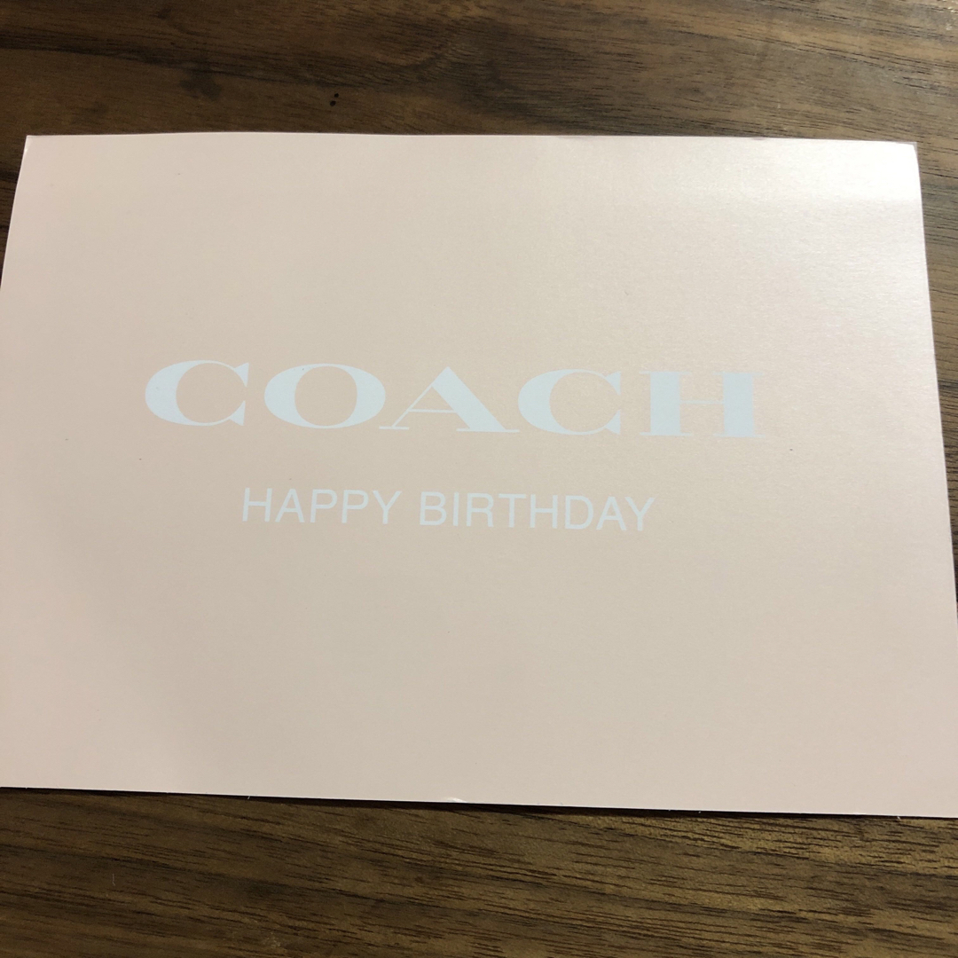 COACH - コーチ バースデークーポンの通販 by mamama's shop｜コーチ ...