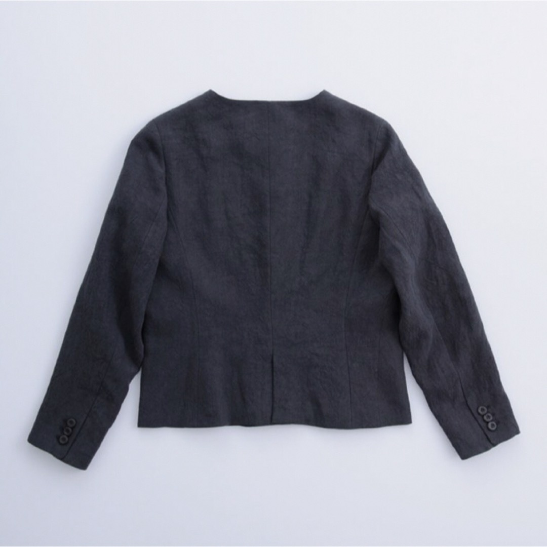 アトリエナルセ   natural linen cropped jacket  レディースのジャケット/アウター(ノーカラージャケット)の商品写真