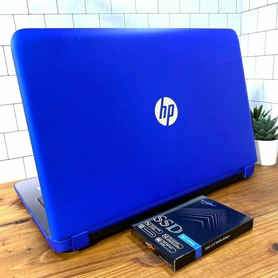 【レア】HP Pavilionコバルトブルー☘6世代i5☘️新品SSD512GB