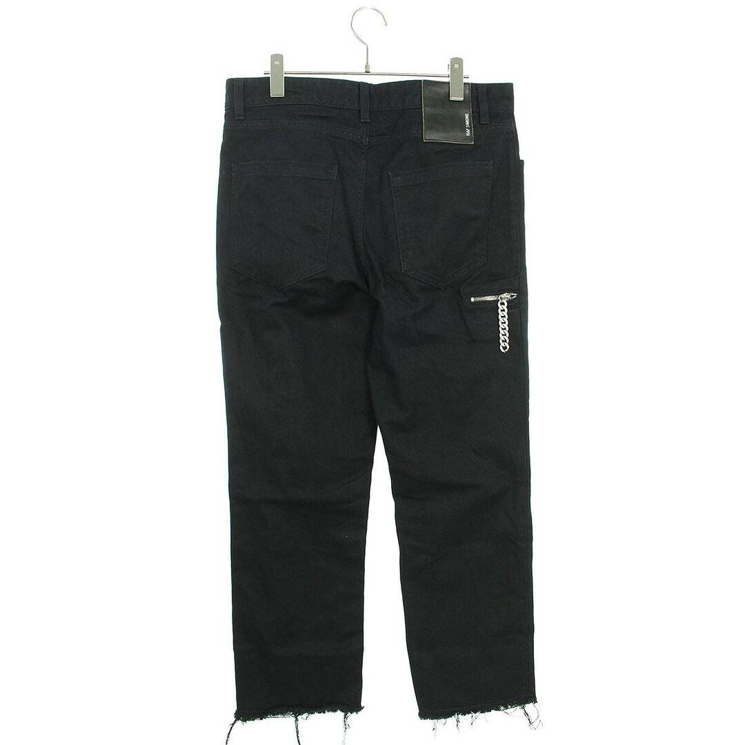ラフシモンズ 20AW CROPPED DENIM PANTS WITH ZIPPED POCKET 202-314