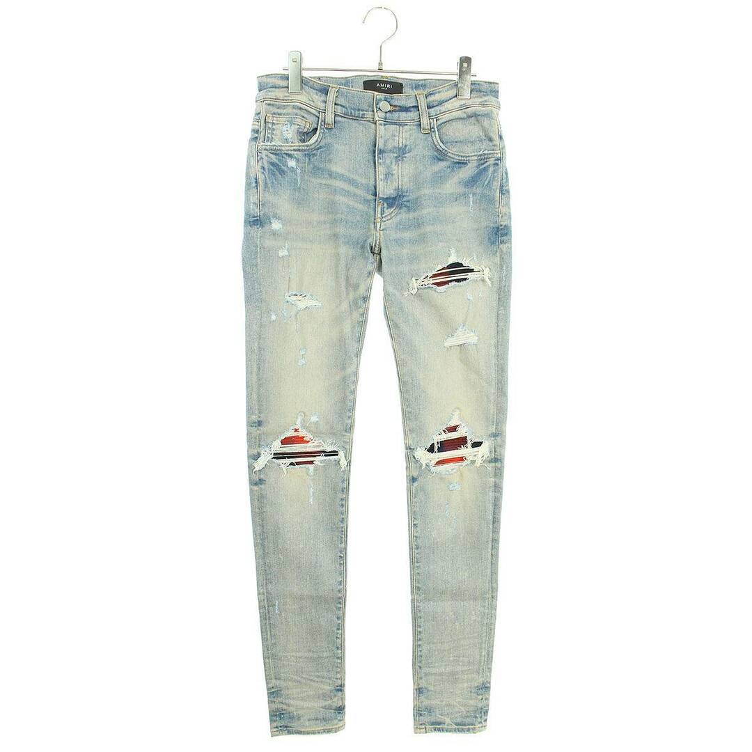 AMIRI - アミリ PLAID THRASHER JEAN チェック柄蛇腹バイカーデニム