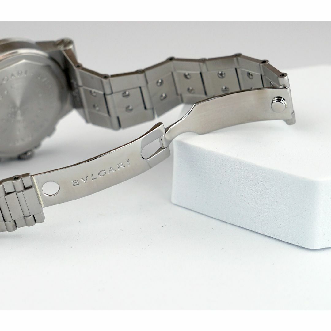 BVLGARI(ブルガリ)の美品 ブルガリ ディアゴノ クロノ ホワイト CH35S オートマティック メンズの時計(腕時計(アナログ))の商品写真