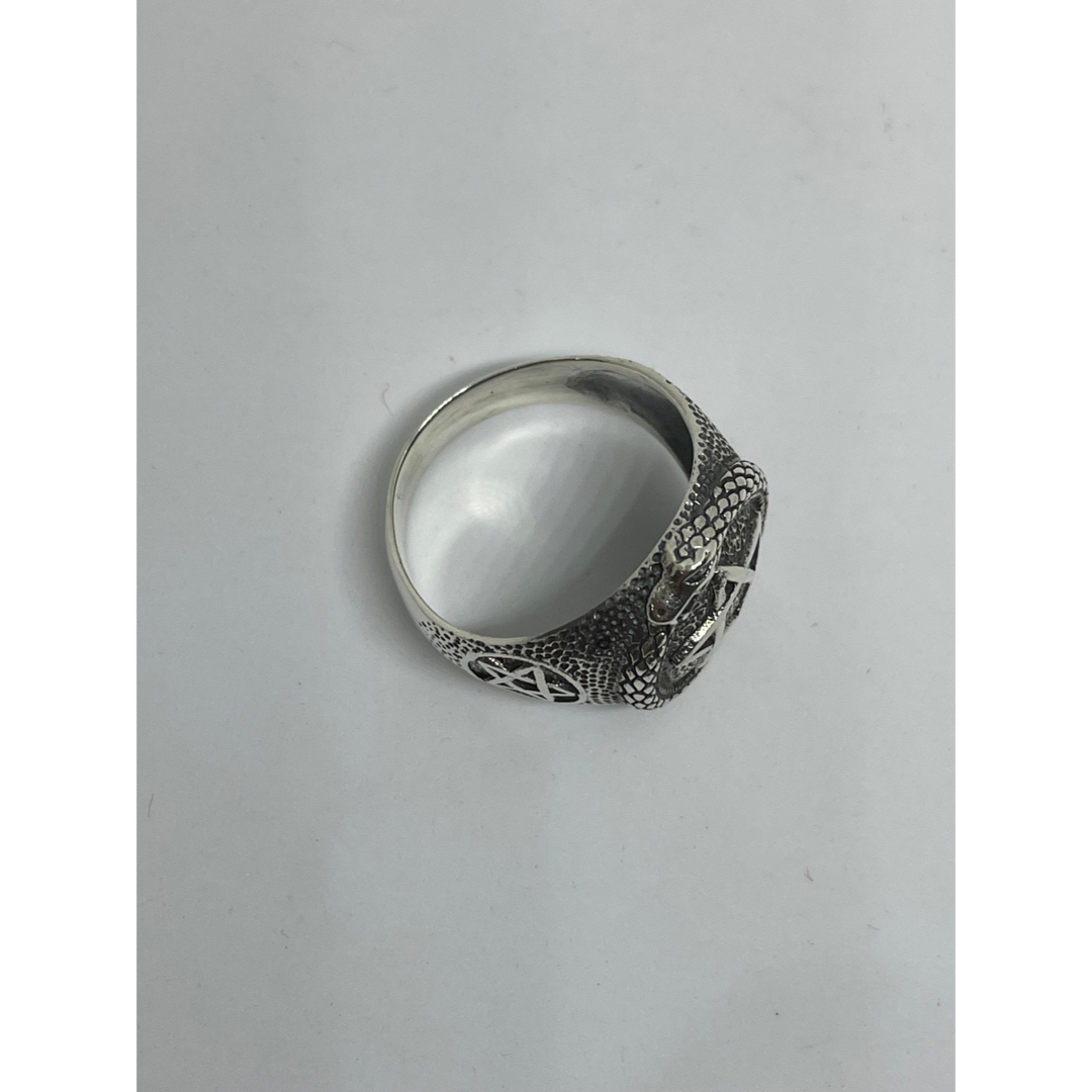 ウロボロスSILVER五芒星銀シルバー925リング名作クラフト不老不死指輪sウ2 メンズのアクセサリー(リング(指輪))の商品写真