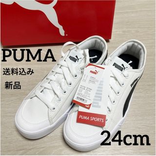 プーマ(PUMA)の新品★PUMA★運動靴★白靴★キャンバススニーカー★24cm(スニーカー)