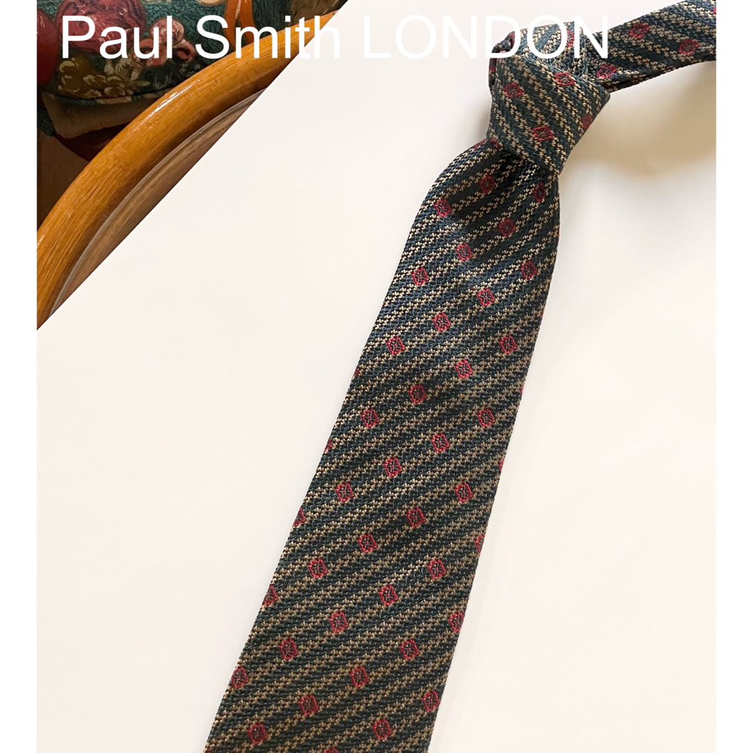 Paul Smith(ポールスミス)のused  Paul Smith LONDON  ジャガード織りシルクネクタイ メンズのファッション小物(ネクタイ)の商品写真