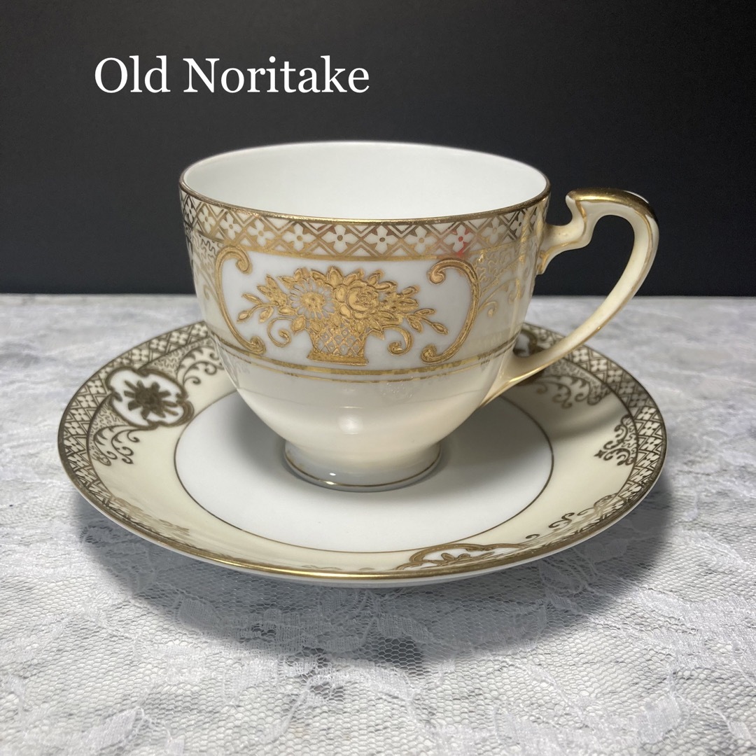 Noritake - オールドノリタケ 金彩 カップ＆ソーサー 1客の通販 by