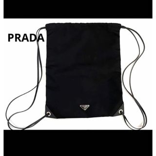 プラダ Prada ナイロン レザー ナップサックバックパック巾着鳥2VZ030