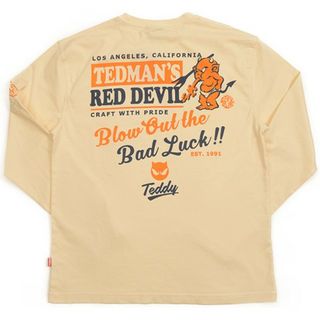 テッドマン(TEDMAN)のテッドマン/ロンT/ホワイト/TDLS-357/エフ商会/カミナリモータース(Tシャツ/カットソー(七分/長袖))