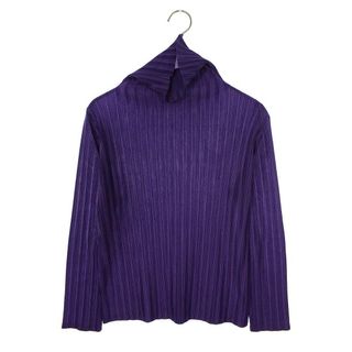 プリーツプリーズイッセイミヤケ(PLEATS PLEASE ISSEY MIYAKE)のプリーツプリーズ  PP03-FK333 タートルネックプリーツ長袖カットソー レディース 3(カットソー(長袖/七分))