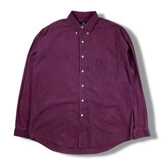 エルエルビーン(L.L.Bean)の80s 90s STRUCTURE ヴィンテージボタンダウンシャツ ボルドー(シャツ)