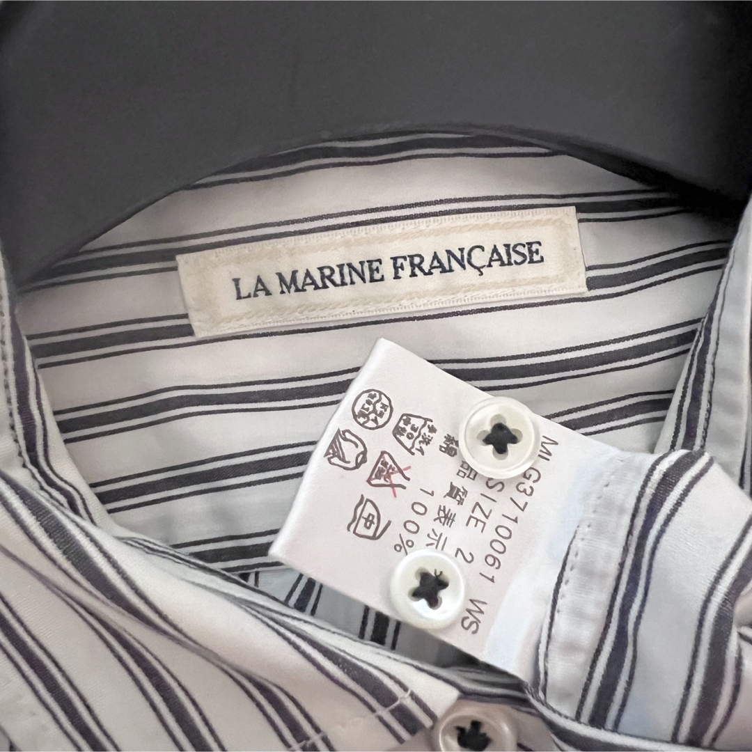 LA MARINE FRANCAISE(マリンフランセーズ)のLA MARINE FRANSAISE ♡ストライプシャツ レディースのトップス(シャツ/ブラウス(長袖/七分))の商品写真