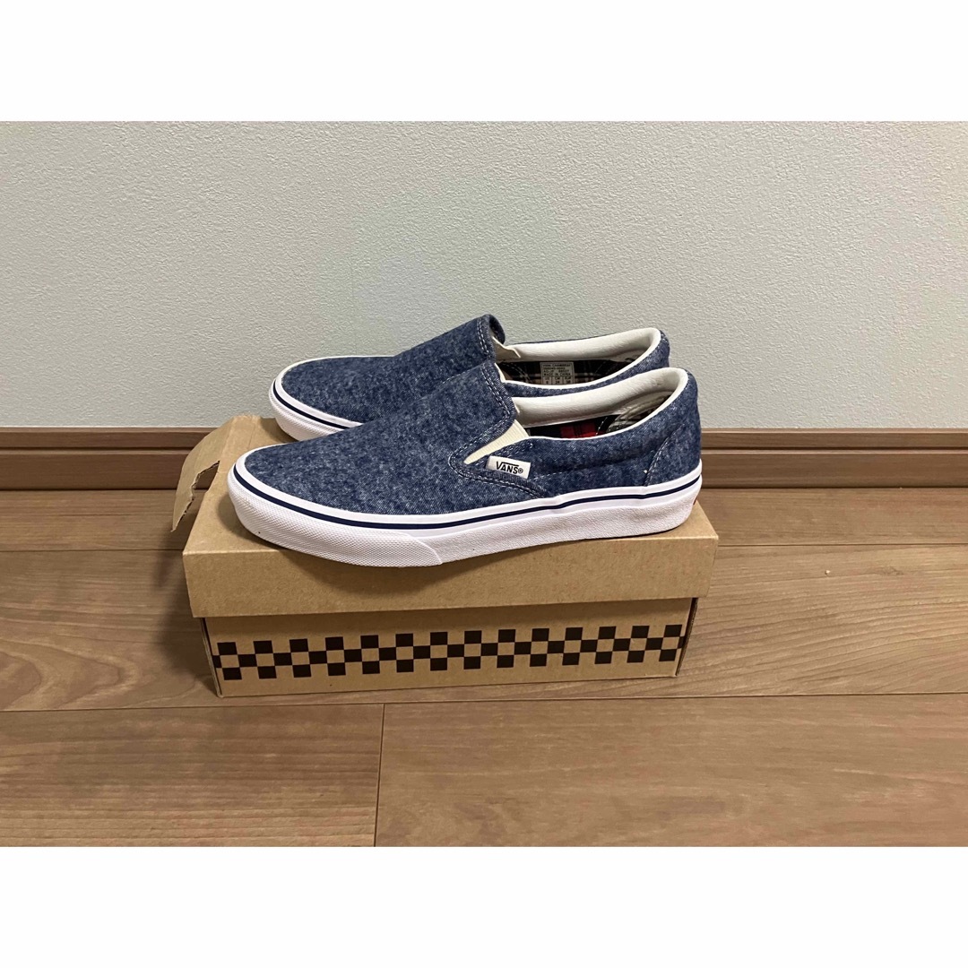 VANS(ヴァンズ)のVANS スリッポン　デニム　24センチ レディースの靴/シューズ(スリッポン/モカシン)の商品写真