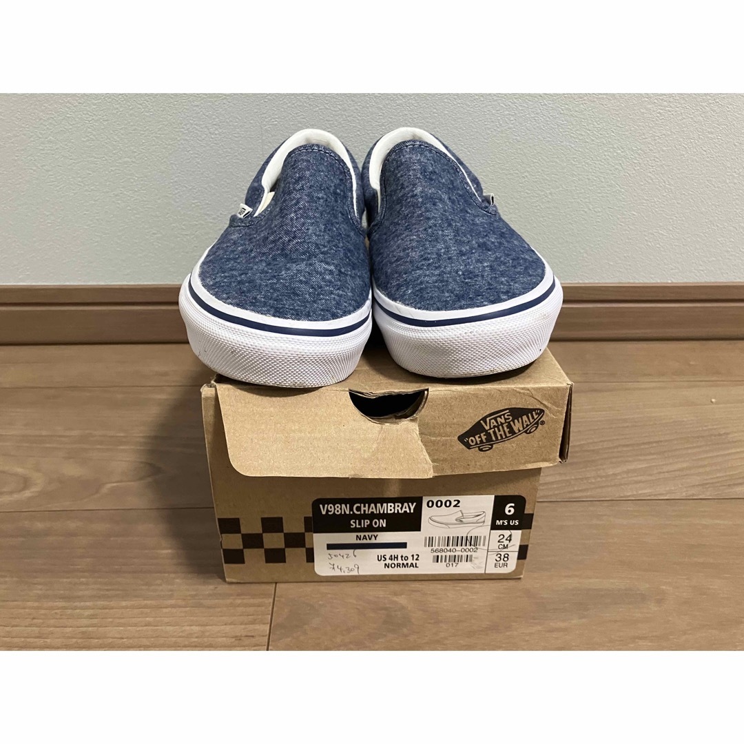 VANS(ヴァンズ)のVANS スリッポン　デニム　24センチ レディースの靴/シューズ(スリッポン/モカシン)の商品写真