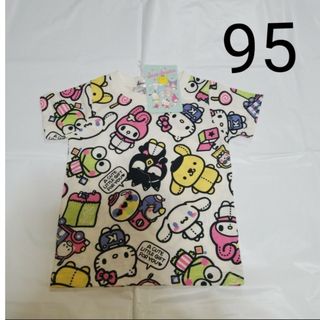 サンリオ(サンリオ)の95cm　半袖Tシャツ　サンリオオールスターズ(Tシャツ/カットソー)