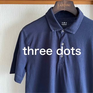 three dots Patrick sanded jersey ポロシャツ