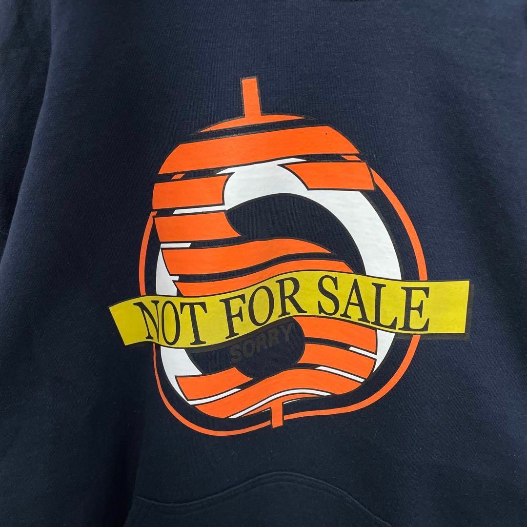 NOT FOR SALE プルオーバー プリント ビッグロゴ 裏起毛 パーカーの