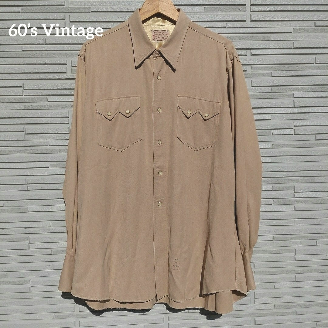 【60'Vintage・PENNEY’S】RAYON WESTERN SHIRT