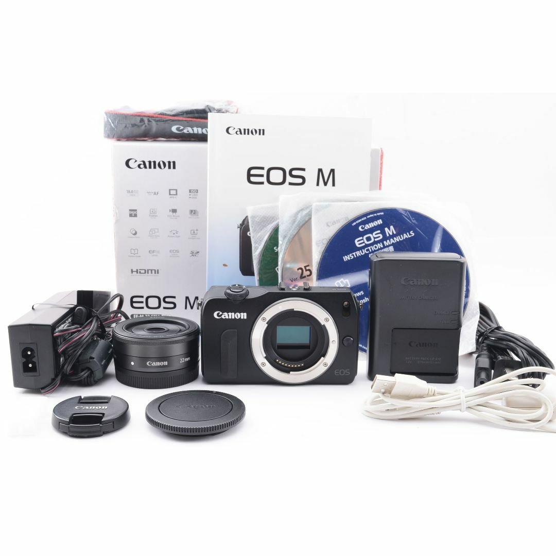 ☆スタイリッシュなシルバー！WiFi対応☆キャノン EOS M レンズキット