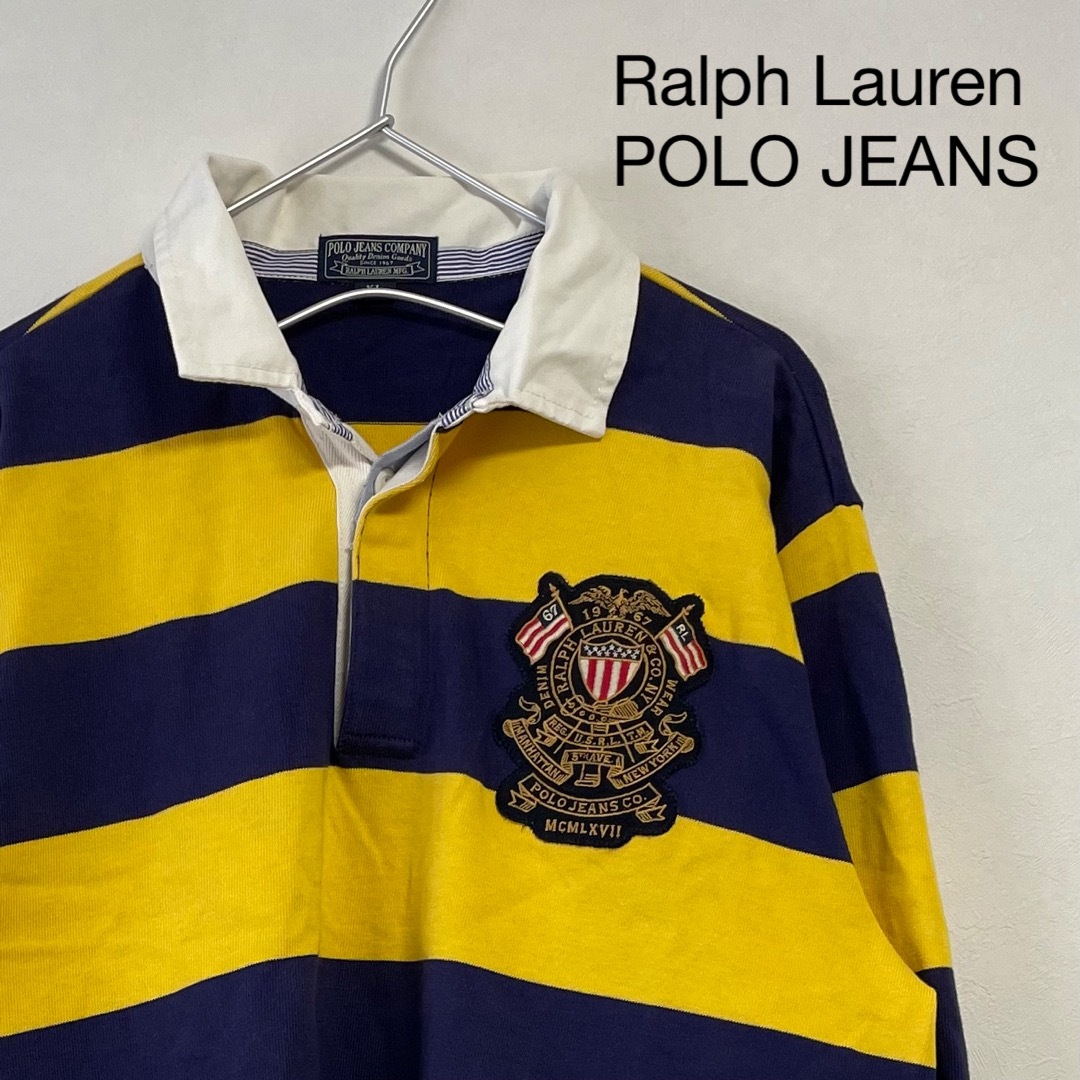 Ralph Lauren - 新品 90s Ralph Lauren POLO JEANS 長袖ラガーシャツの