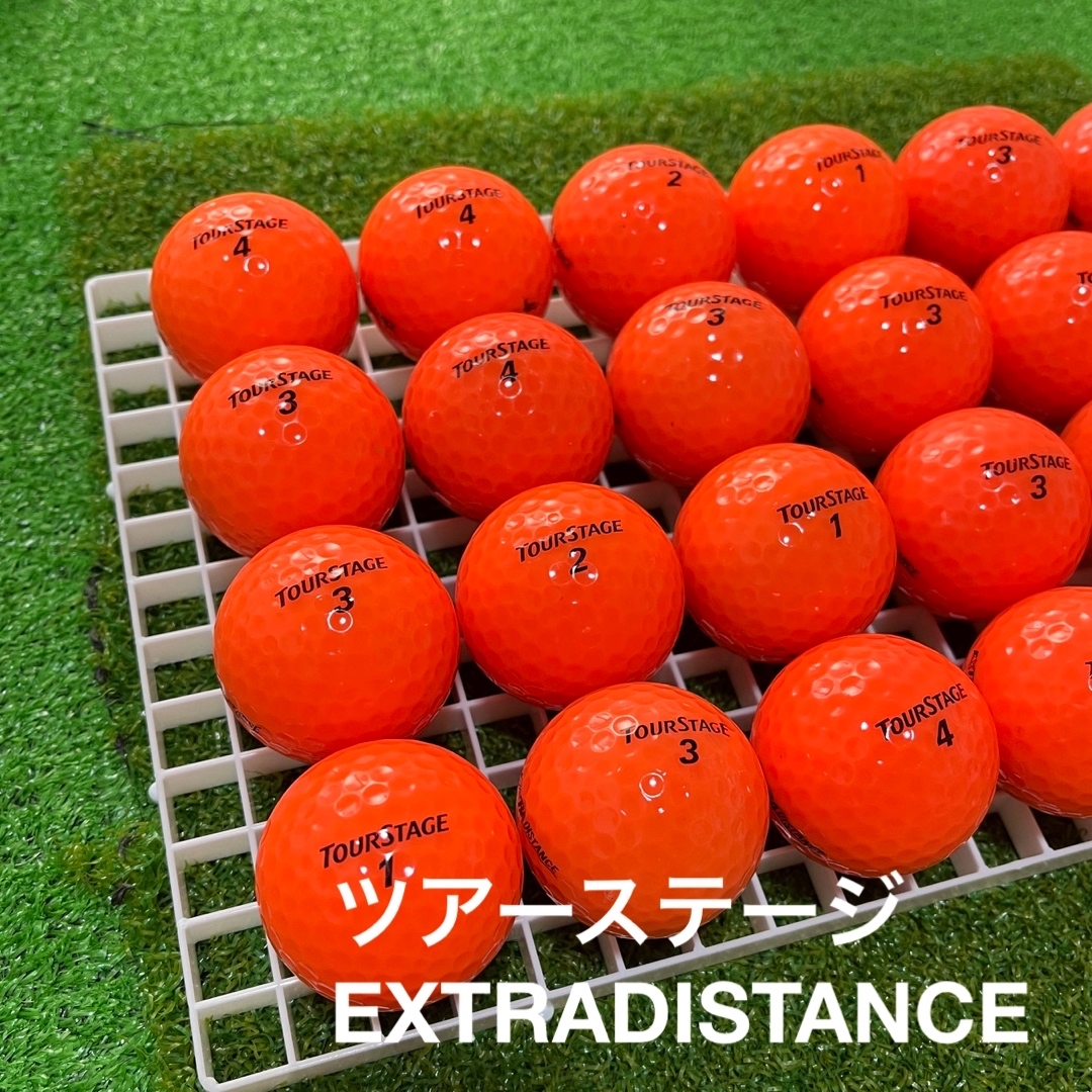 TOURSTAGE(ツアーステージ)のツアーステージ　EXTRADISTANCE☆オレンジ　24球　S-Aランク スポーツ/アウトドアのゴルフ(その他)の商品写真