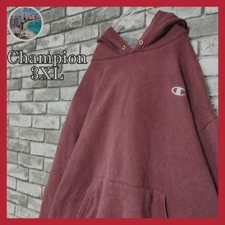 チャンピオン(Champion)のChampionチャンピオンフーディーパーカープルオーバースウェット刺繍ロゴ長袖(パーカー)