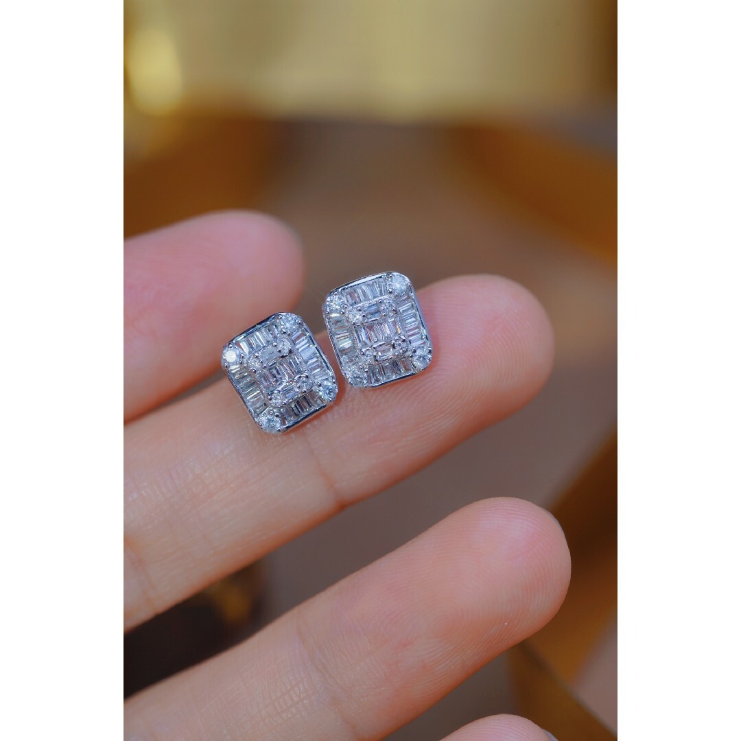 天然ダイヤモンドピアス0.52ct k18の通販 by 天然ダイヤモンド&パール