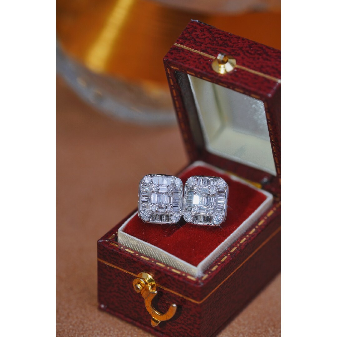 天然ダイヤモンドピアス0.52ct k18の通販 by 天然ダイヤモンド&パール