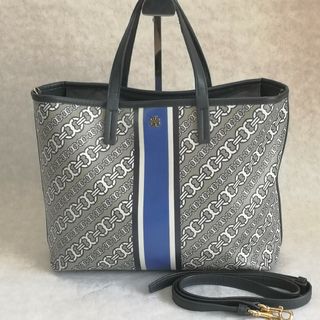 トリーバーチ(Tory Burch)の美品☆トリーバーチ トートバッグ ジェミニリンク PVC A4収納◎ 2way(ショルダーバッグ)