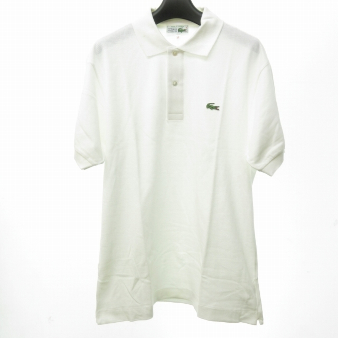 ラコステ LACOSTE CHEMISE ヴィンテージ ポロシャツ 半袖 白 - ポロシャツ