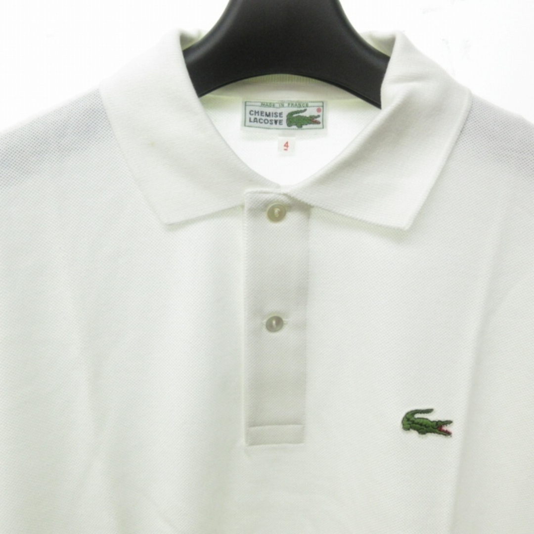 LACOSTE - ラコステ LACOSTE CHEMISE ヴィンテージ ポロシャツ 半袖 白