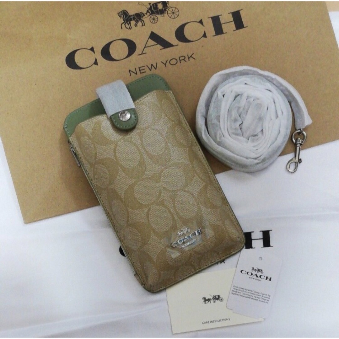 【新品・未使用】COACH スマホショルダーバッグ・クロスボディ