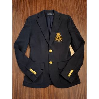 ポロラルフローレン(POLO RALPH LAUREN)のポロラルフローレン　紺ブレ　テーラードジャケット　0サイズ　美品(テーラードジャケット)