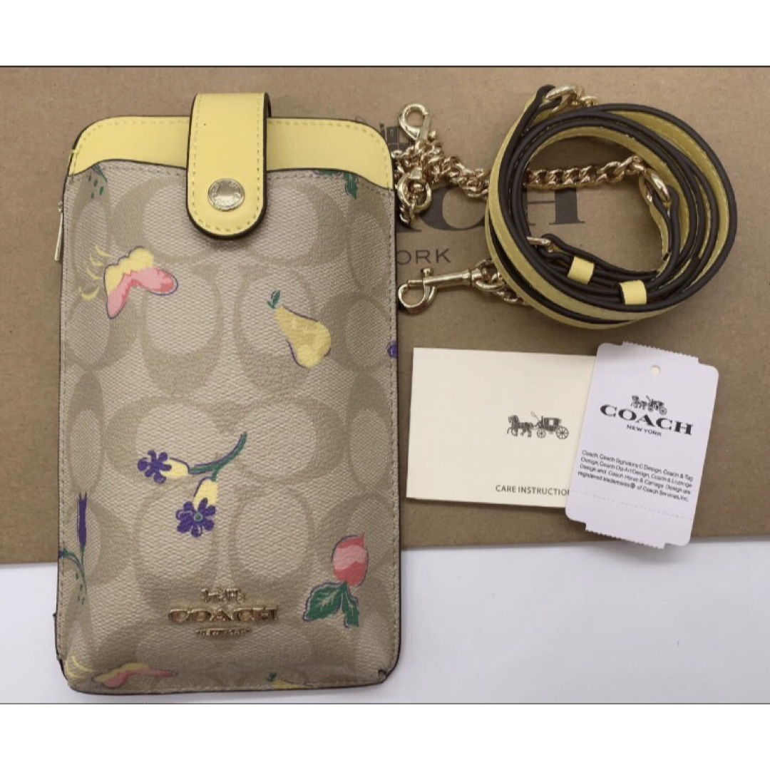 COACH スマホショルダー 大人気！！ フォーン クロスボディ ブラック新品