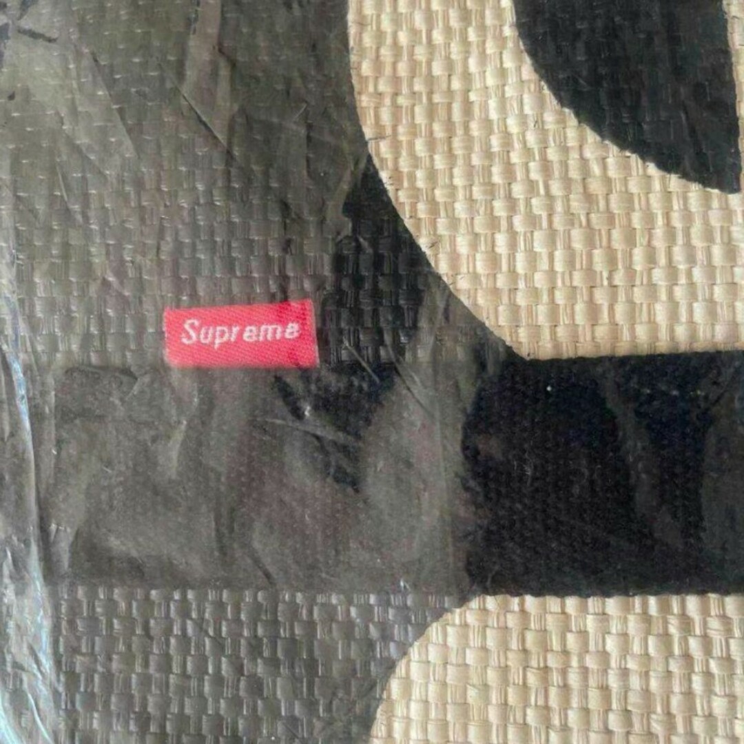 supreme raffia tote