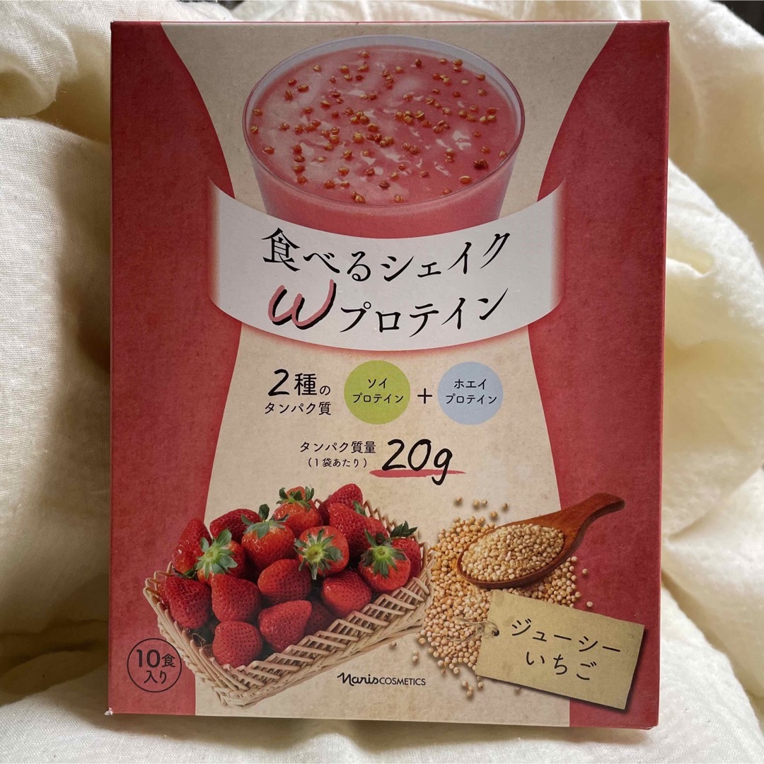 ナリス化粧品 - ナリス 食べるシェイクw プロテイン ジューシーいちご