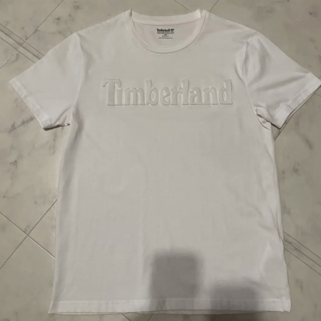 Timberland(ティンバーランド)のTimberland☆白t☆シンプル☆M☆立体ロゴ☆ メンズのトップス(Tシャツ/カットソー(半袖/袖なし))の商品写真