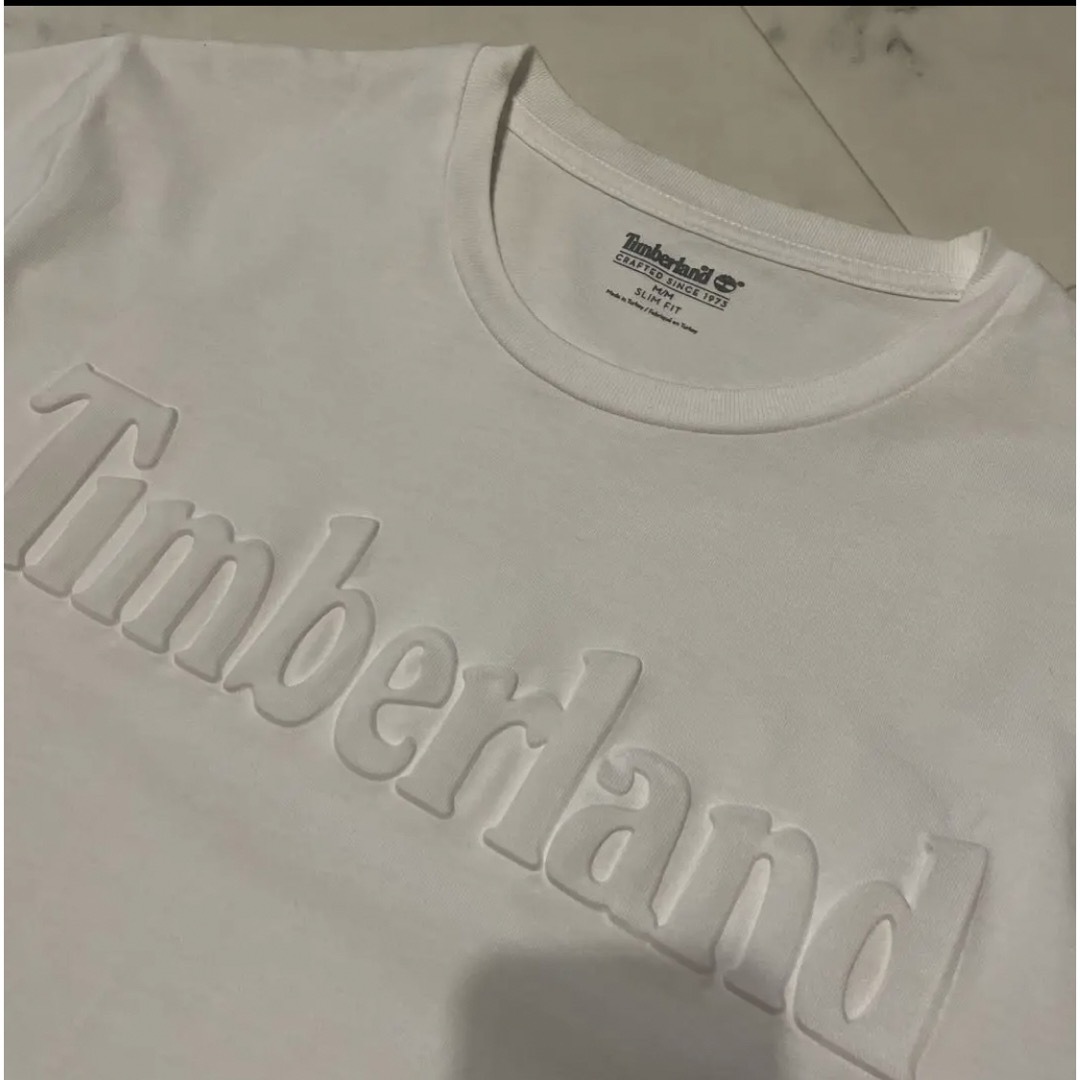 Timberland(ティンバーランド)のTimberland☆白t☆シンプル☆M☆立体ロゴ☆ メンズのトップス(Tシャツ/カットソー(半袖/袖なし))の商品写真