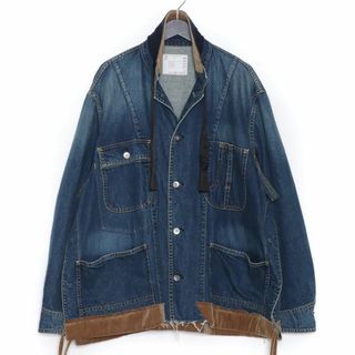 サカイ(sacai)のsacai ベロア切替 デニムシャツ サイズ2(シャツ)