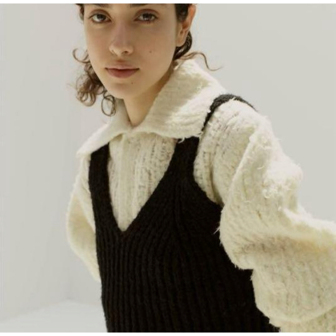 AURALEE - WOOL BABY CAMEL BRUSHED YARN KNIT DRESSの通販 by きん