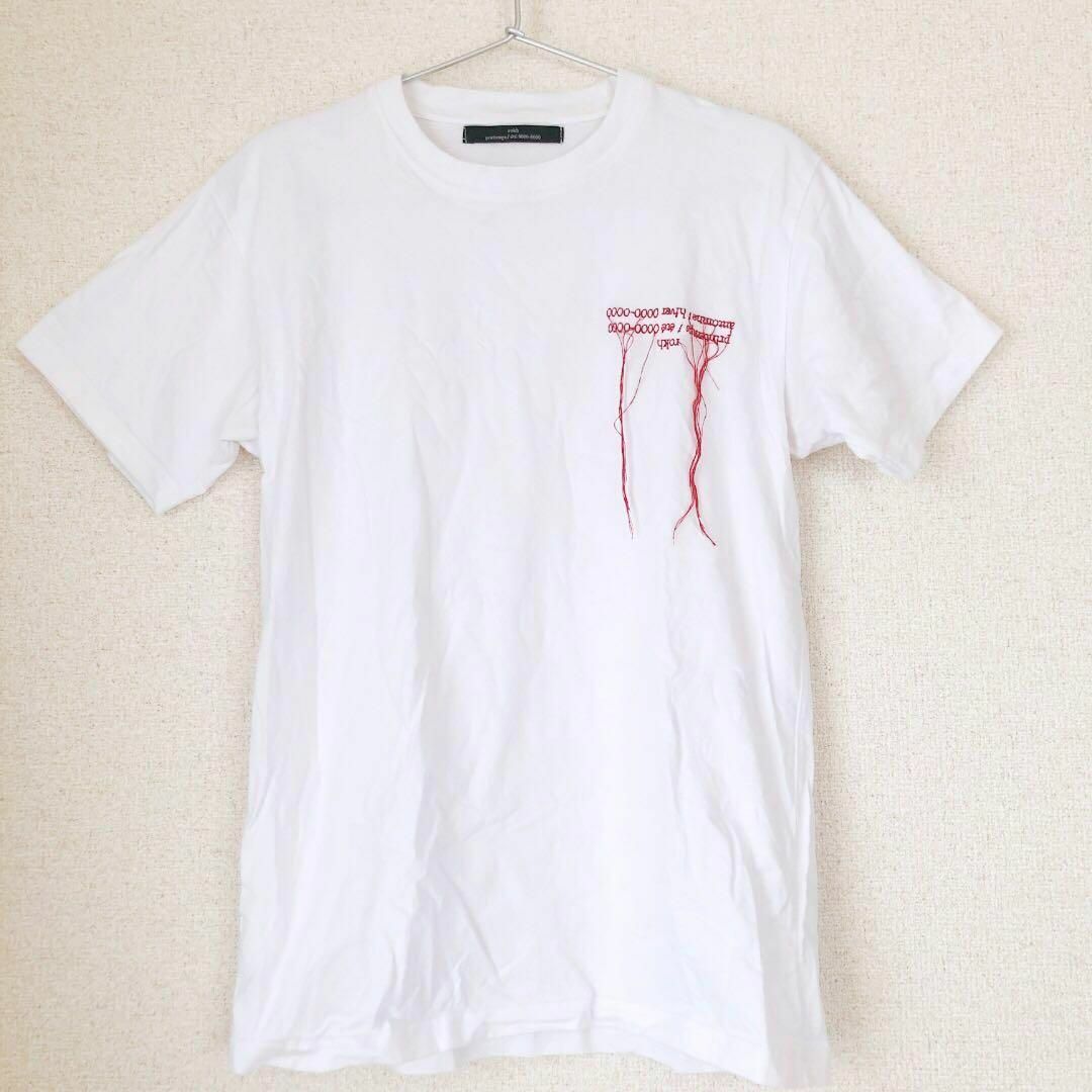 限定 rokh ロク Tシャツ 白T カットソー ワンポイント XS